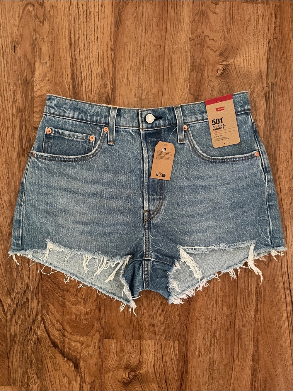 NWT Levi’s 501 Original Denim Shorts Stretch